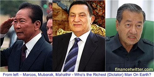 Marcos Mubarak Mahathir Richest Man