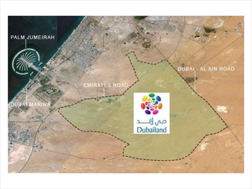Dubai Land Location Map Dubailand-Location | Financetwitter