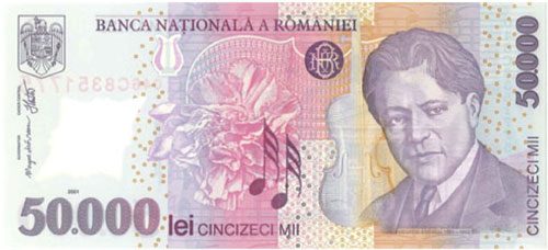 Romania – 50,000 lei, 2001