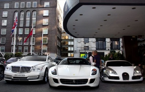 MIddle East Super Cars at London Megarich Middle Eastern playboys often 