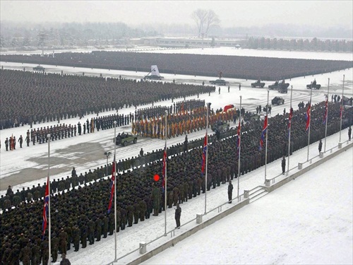 Kim-Jong-Il-Funeral Military Procession