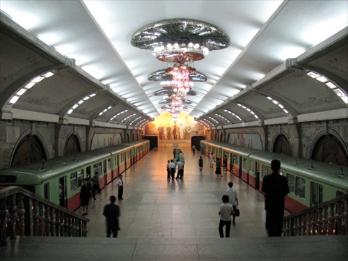 North Korea Pyongyang Subway