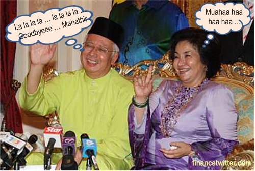 Najib Rosmah Bye Mahathir