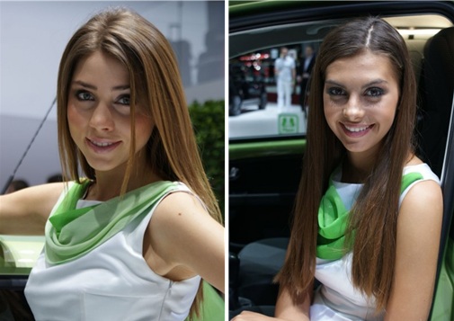 Geneva Motor Show 2012 2 Girls - 1