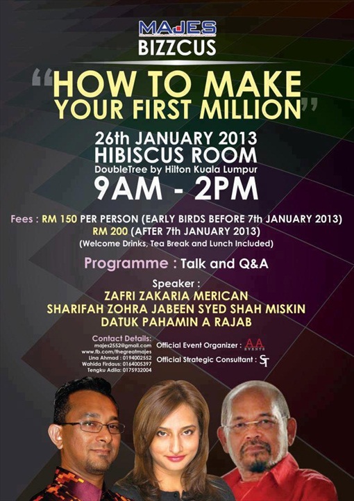 Sharifah Zohra Jabeen - How to Make Your First Million Sharifah Zohra Jabeen - How to Make Your First Million