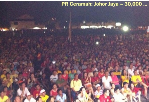 Pakatan Rakyat - Johor Jaya 30000 crowds