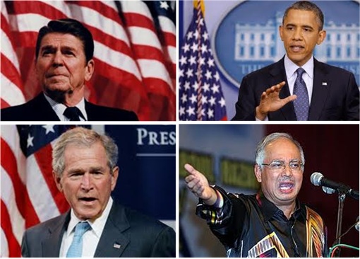 Reagan - Bush - Obama - Najib