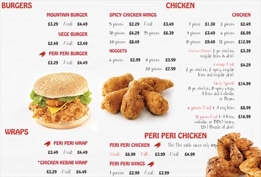 Chicken Cottage - UK Fast Food Dishes