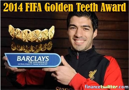 Uruguay Luis Suárez - 2014 FIFA Golden Teeth Award