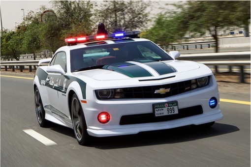 Exotic Dubai Police Force's Fleet of Supercars - Chevrolet Camaro SS