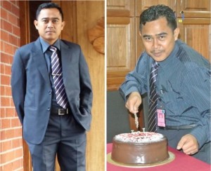 Malaysian Diplomat Rape Case in New Zealand - Muhammad Rizalman bin Ismail Cutting Cake - Photo