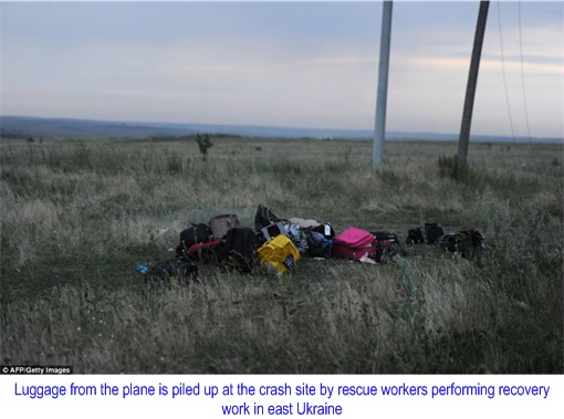 Malaysian Flight MH17 Shot Down - Luggage Bags