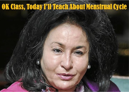 Malaysian Najib Administration - Rosmah Teaches Class About Menstrual Cycle