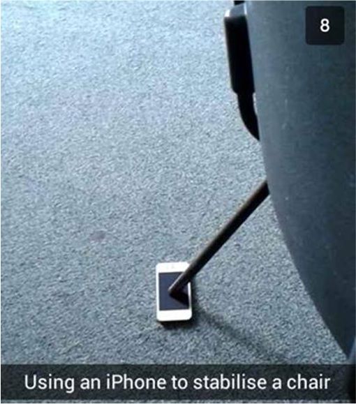 Rich Kids of SnapChat - iPhone Stabilise Chair