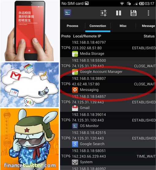 Xiaomi Redmi Note Stealing Data Information
