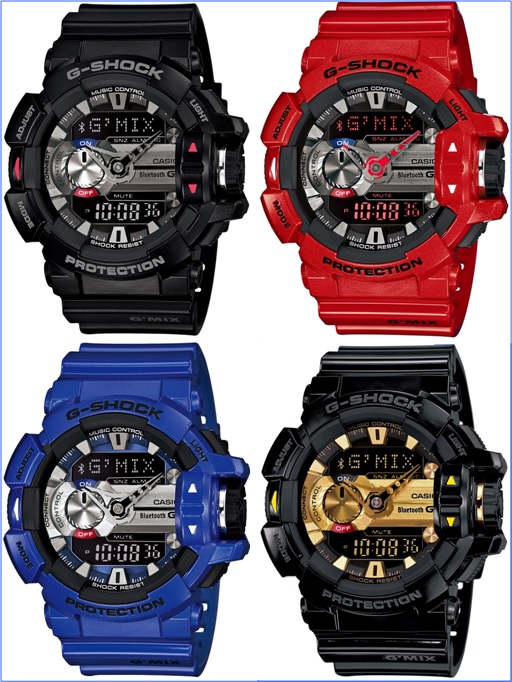 CASIO G-SHOCK G’MIX GBA-400 - Four Colours