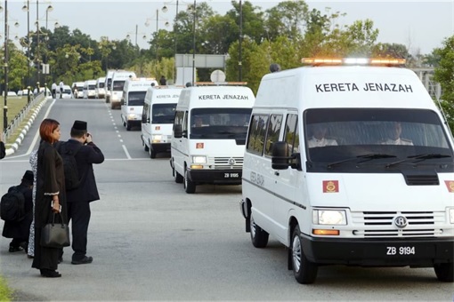 Malaysian Flight MH17 Victims Return Home - A convoy of White Hearses
