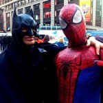 Your Superheroes Batman & Spiderman Arrested For Fighting In Times Square