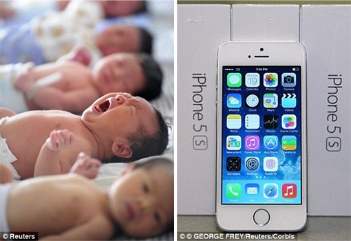 Chinese Couple Sells Baby Daughter for iPhone 5
