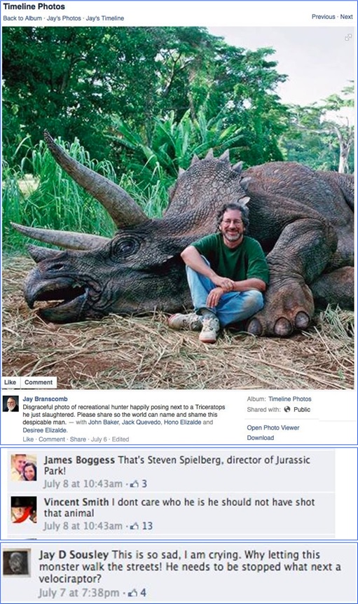 Hoax - Steven Spielberg Kills Dinousaur