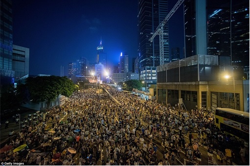 Hong Kong Demonstrations - Thousands Protestors