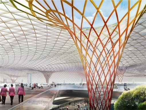 Mexico City New Airport - Internal Design - No Vertical Walls