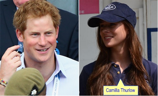 UK Prince Harry and Camilla Thurlow