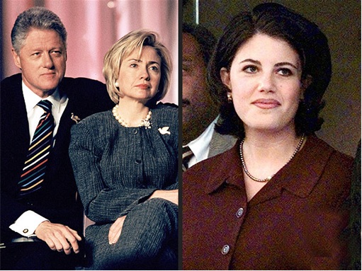 Bill Clinton and Hillary and Monica Lewinsky
