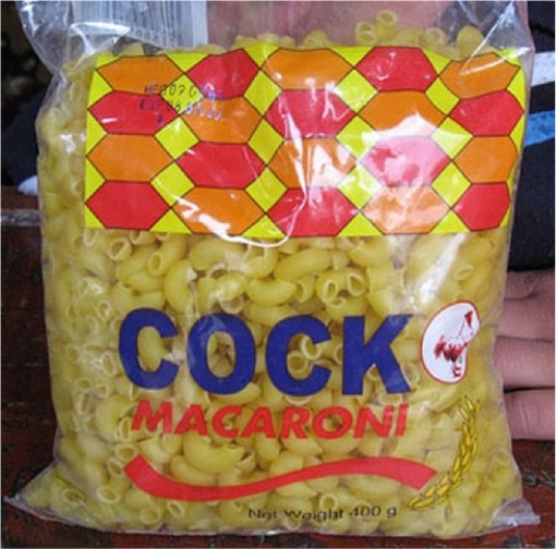 Product Packaging Fails - Cock Macaroni