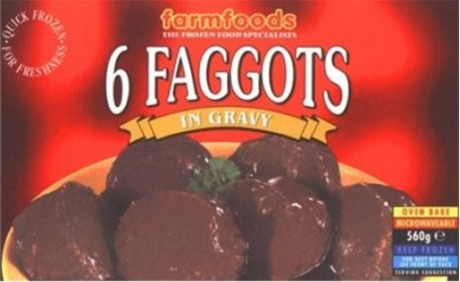 Product Packaging Fails - Six Faggots in Gravy