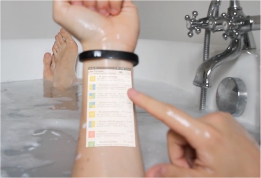 Cicret Bracelet - Touchscreen on Arm - in BatchTub