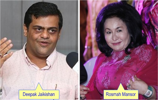 Deepak Jaikishan and Rosmah Mansor