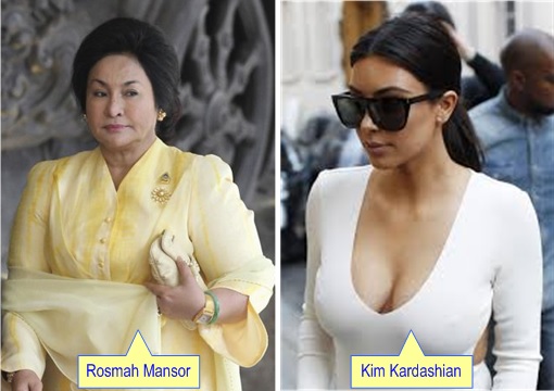 Rosmah Mansor and Kim Kardashian