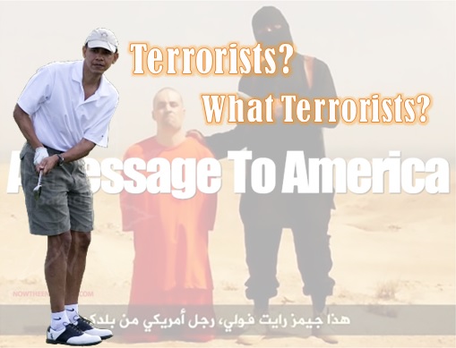 Barack Obama Golfing Ignoring Terrorists Beheading