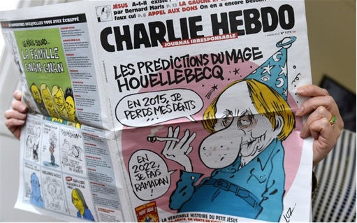 Reading Charlie Hebdo Magazine