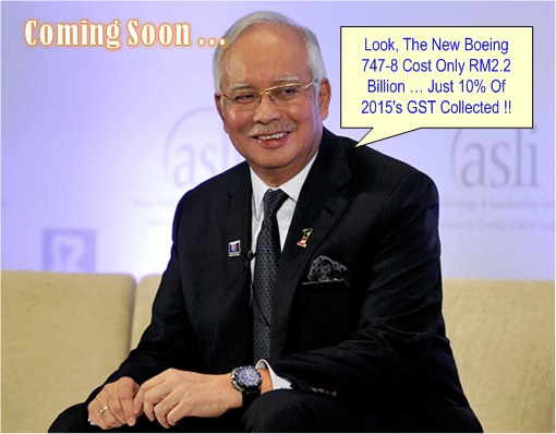 Najib Razak Justify Getting Boeing 747-8 VIP