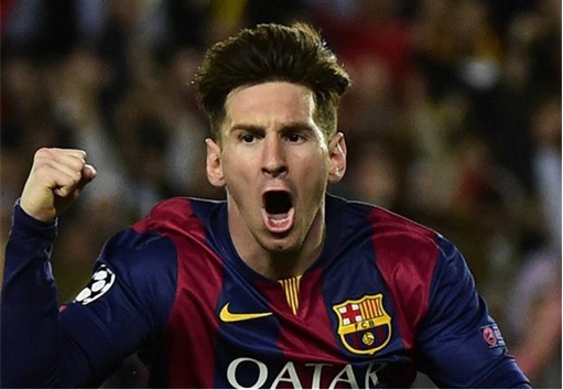 Barcelone Beats Bayern Munich - Messi Celebrating Classic Goal
