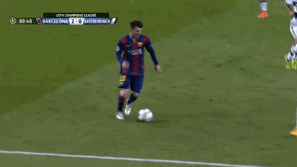 Barcelone-vs-BayernMunich-Messi-Beat-BestDefender
