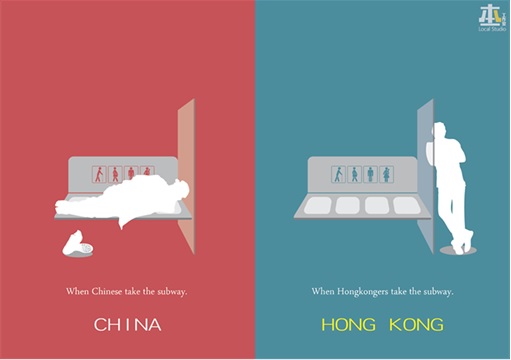 China vs Hong Kong - Subway Behaviour