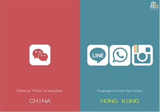 China vs Hong Kong - WeChat and Open Chats
