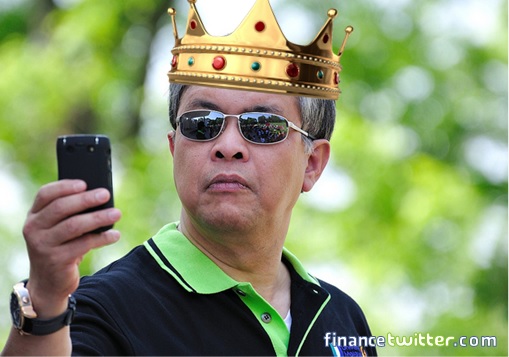 Zahid Hamidi Wearing Crown