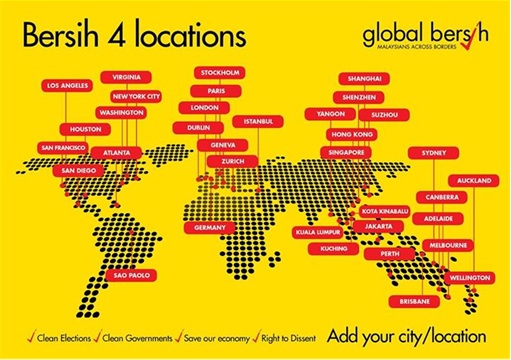 Berish 4.0 Locations - Global Bersih