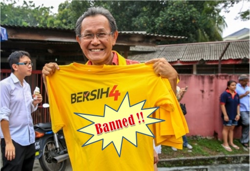 Bersih 4.0 - Yellow Clothing and Words Banned