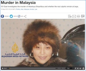 Altantuya Murder - Al-Jazeera - Murder in Malaysia