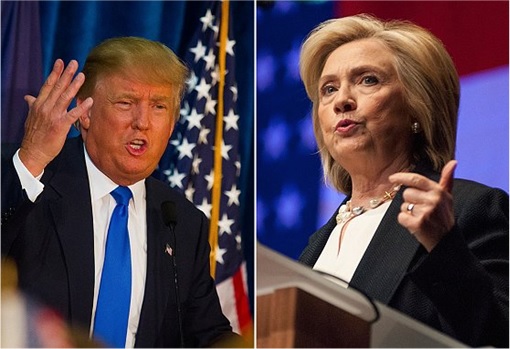 Donald Trump and Hillary Clinton