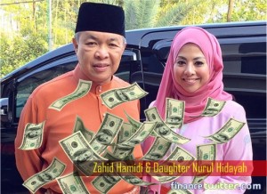 Nurul Hidayah and Father Zahid Hamidi - Money Drop From Sky