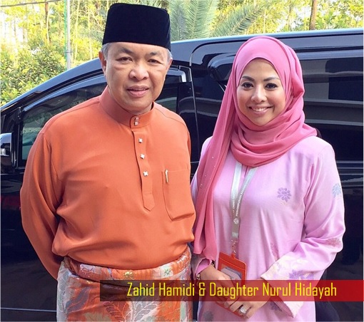 Nurul Hidayah and Father Zahid Hamidi