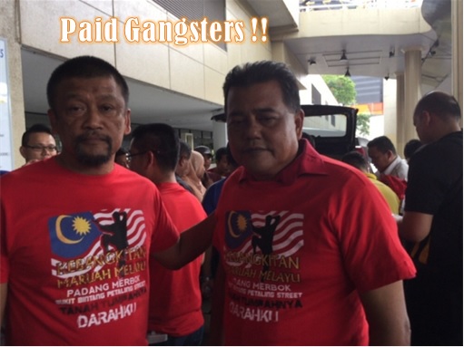 Red Shirt Rally Paid Gangsters
