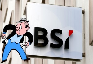 1MDB Scandal - Brazen Sky Limited BSI Singapore Signboard - No Cash