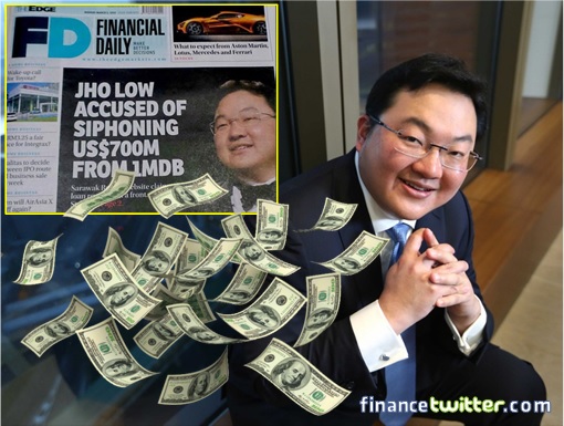 Jho Low - Money Dropping - TheEdge Siphoning USD700 Million